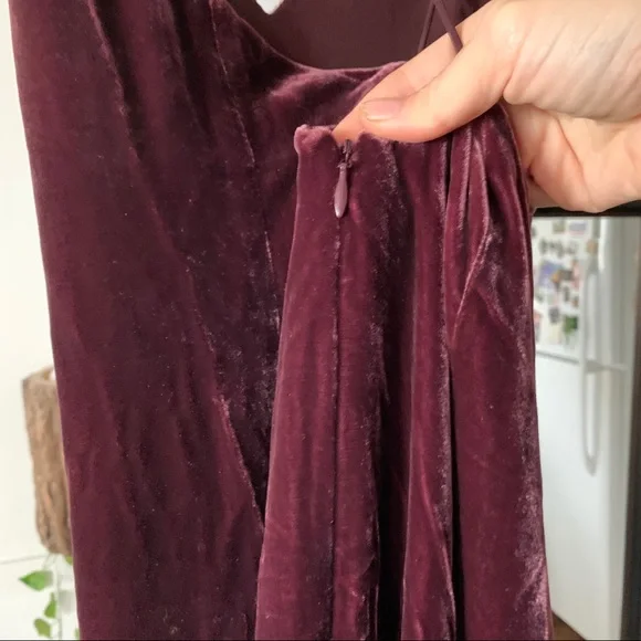 Dion Lee Fine Line Velvet Hi-low Cocktail Dress